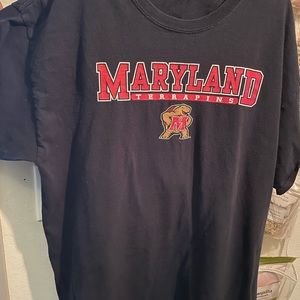 Black Maryland Terrapins shirts sz L
